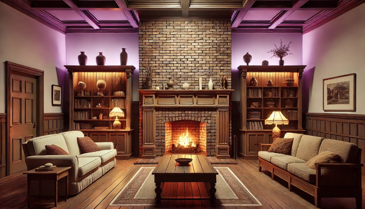 Early 2000s Fireplace